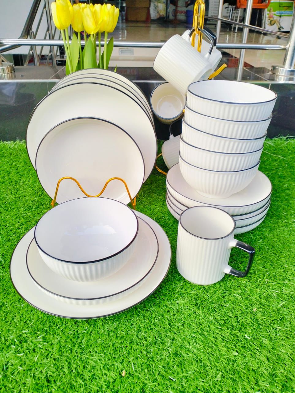 Japanese & Concise dinner set 24 pieces 