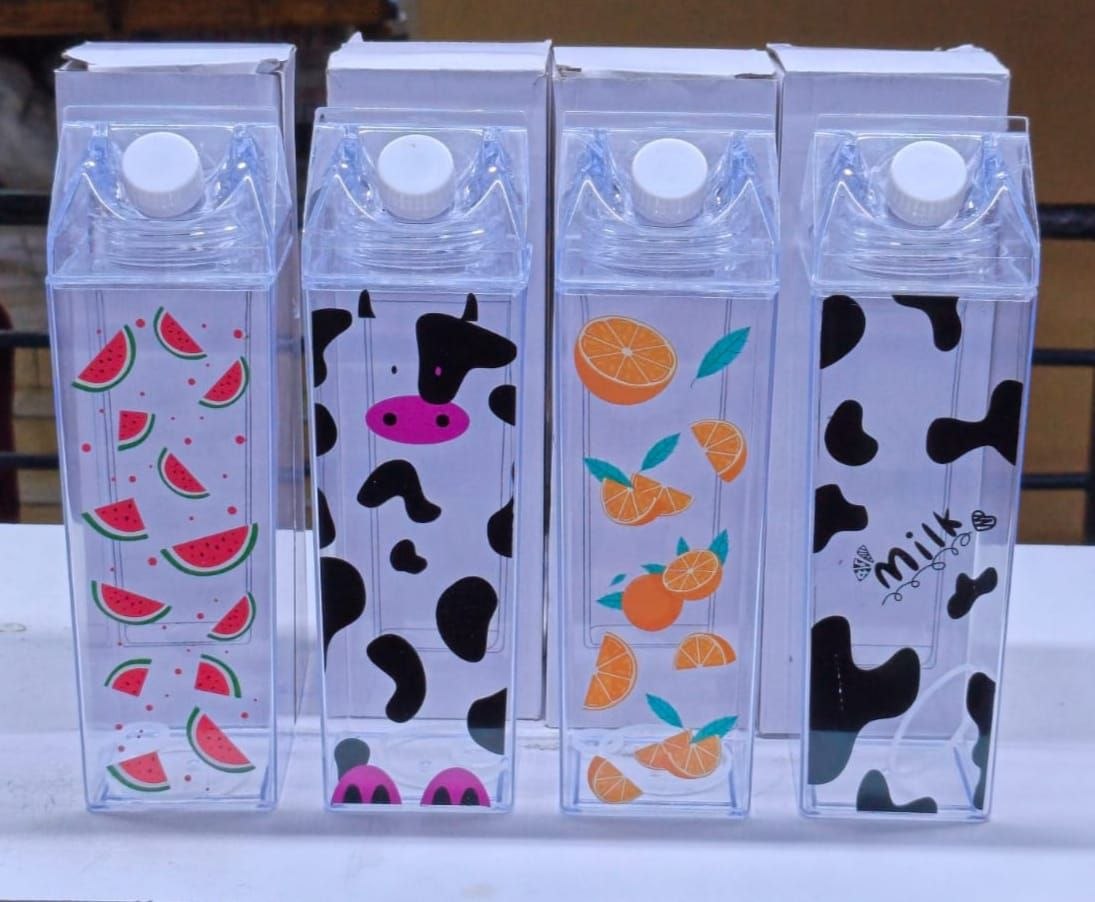 Acrylic milk/ juice bottle