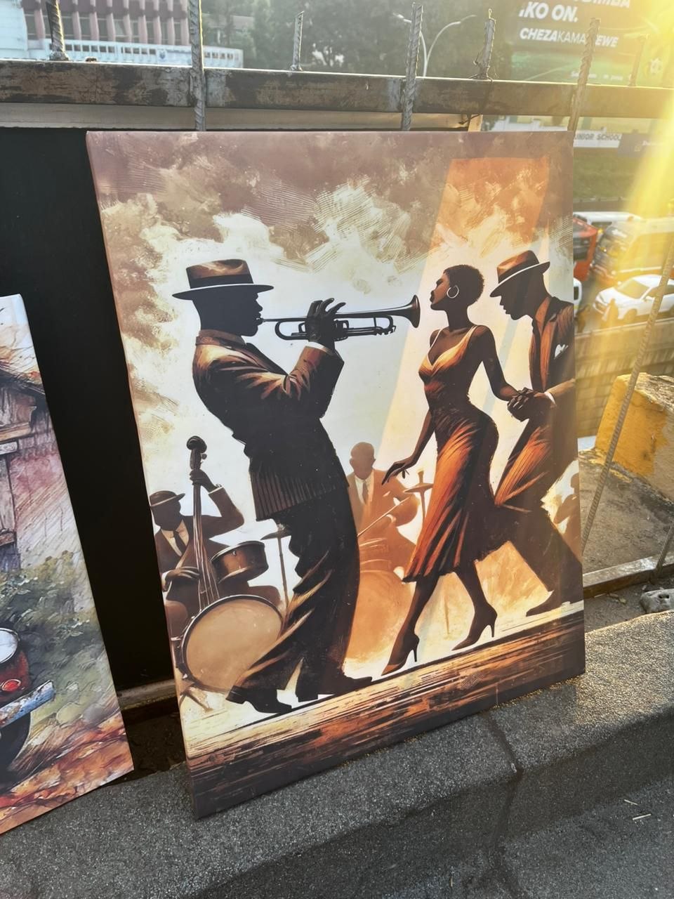 Vintage Jazz Lounge Canvas Wall Art – Soulful Retro Music Statement Piece